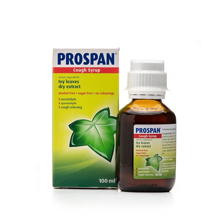 Prospan Herbal Cough Syrup for Kids & Adults - 100ml